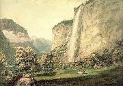 Pars, William The Valley of Lauterbrunnen and the Staubbach painting